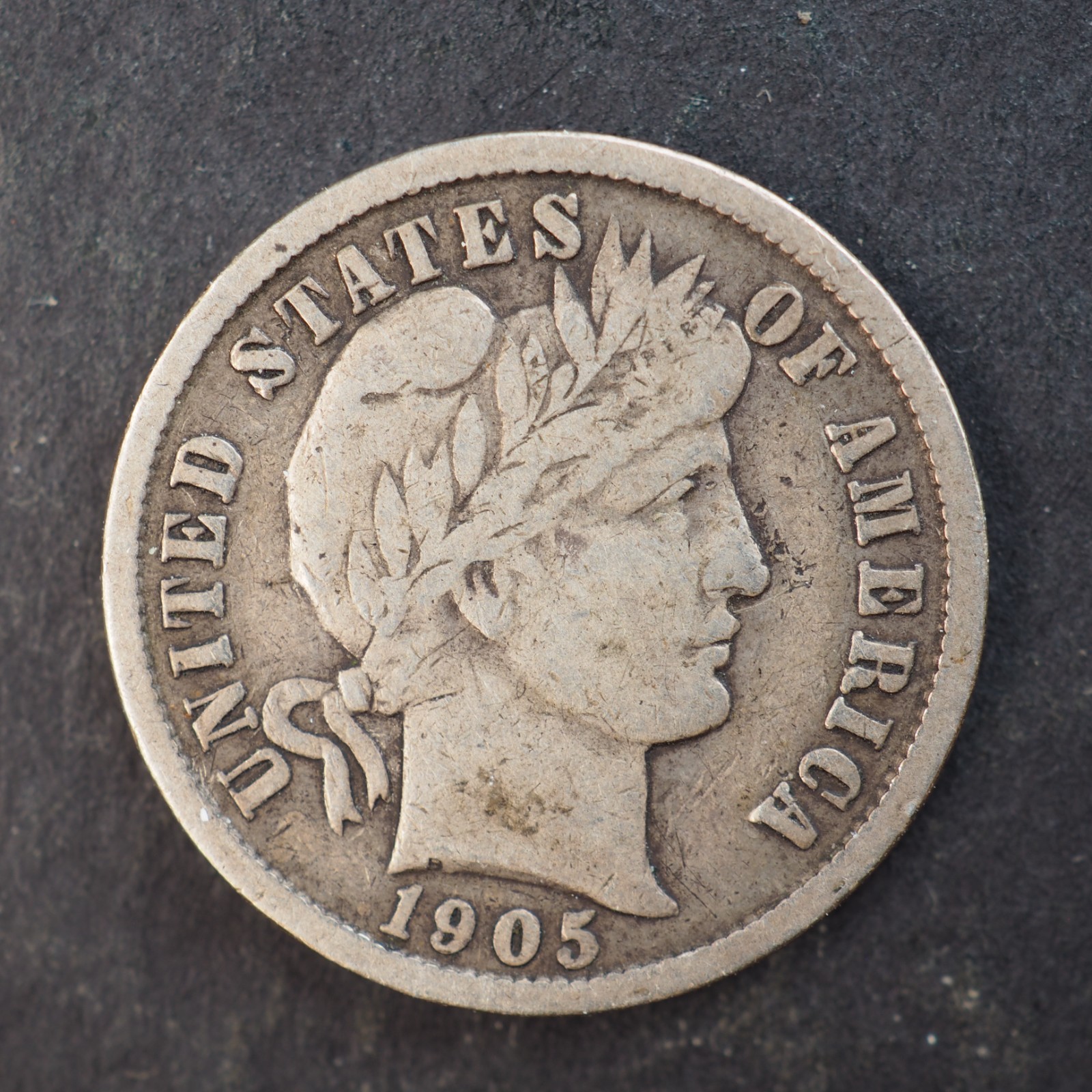 1905 *P* BARBER SILVER DIME ***NICE COIN!*** - FREE SHIPPING! C4411