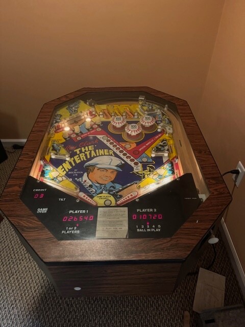 Pinball Machine 1977 Roy Clark, Hee Haw TV The entertainer