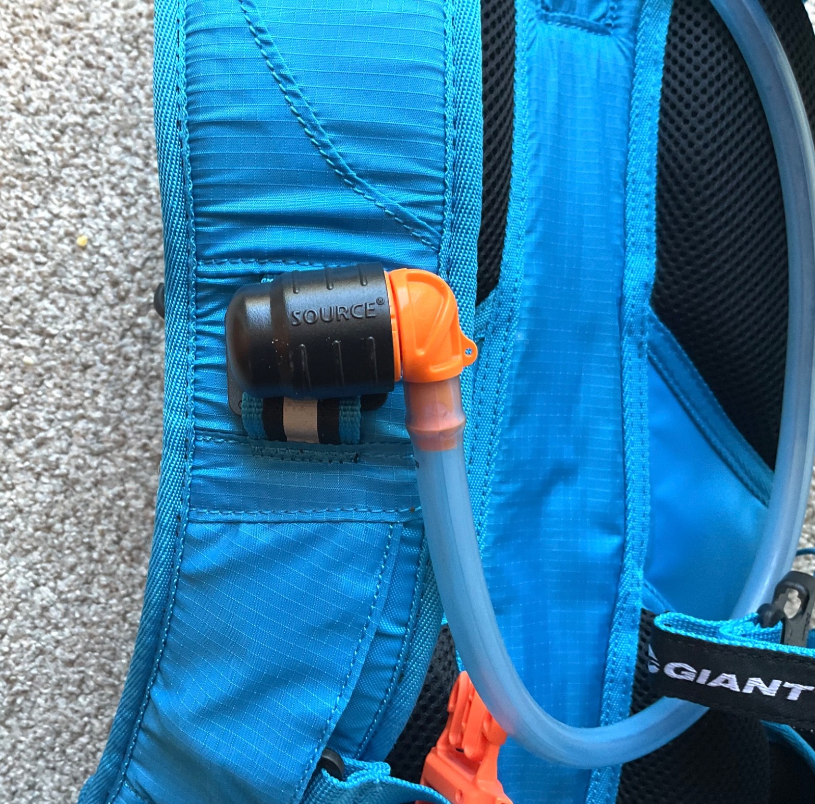 Nice Source Hydration Pack Backpack Blue White Giant Hiking Camping 18” x 9”