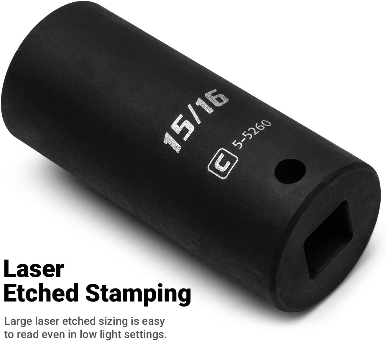 3/4-Inch Deep Impact Socket, 3/8-Inch Drive, 6-Point for Professionals