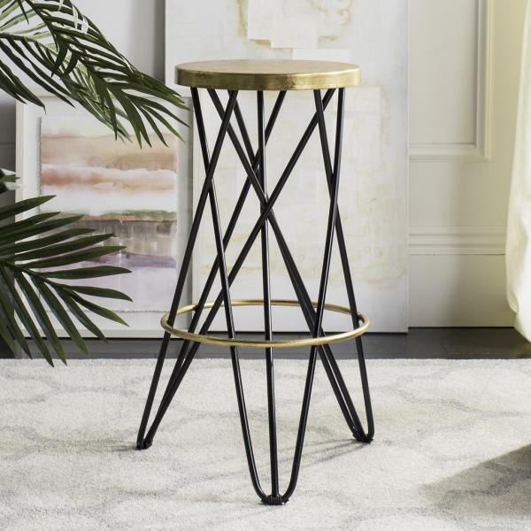 Safavieh LORNA GOLD LEAF BARSTOOL, Reduced Price 2172752201 FOX3254D