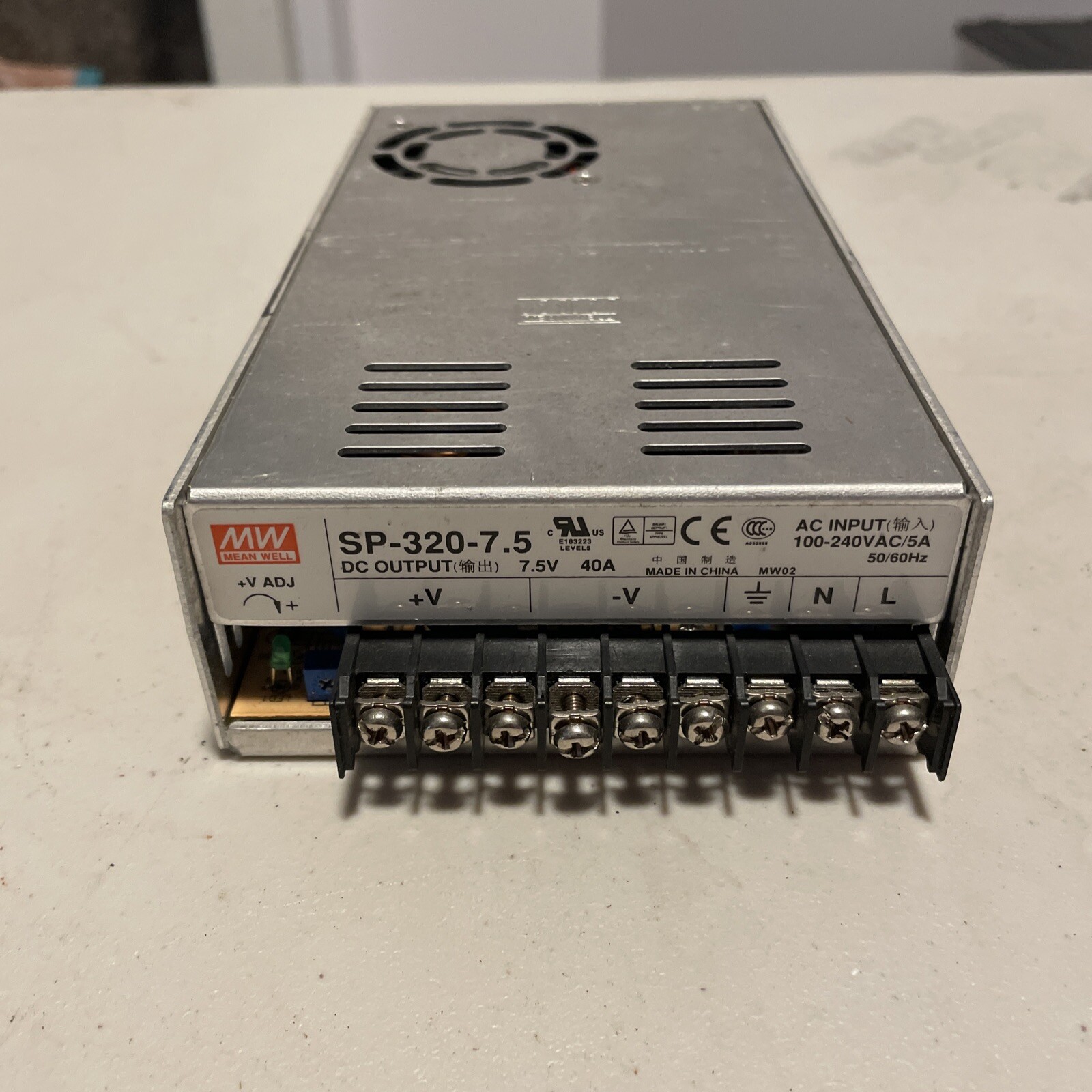 SP320-7.5  7.5VDC Power Supply Meanwell