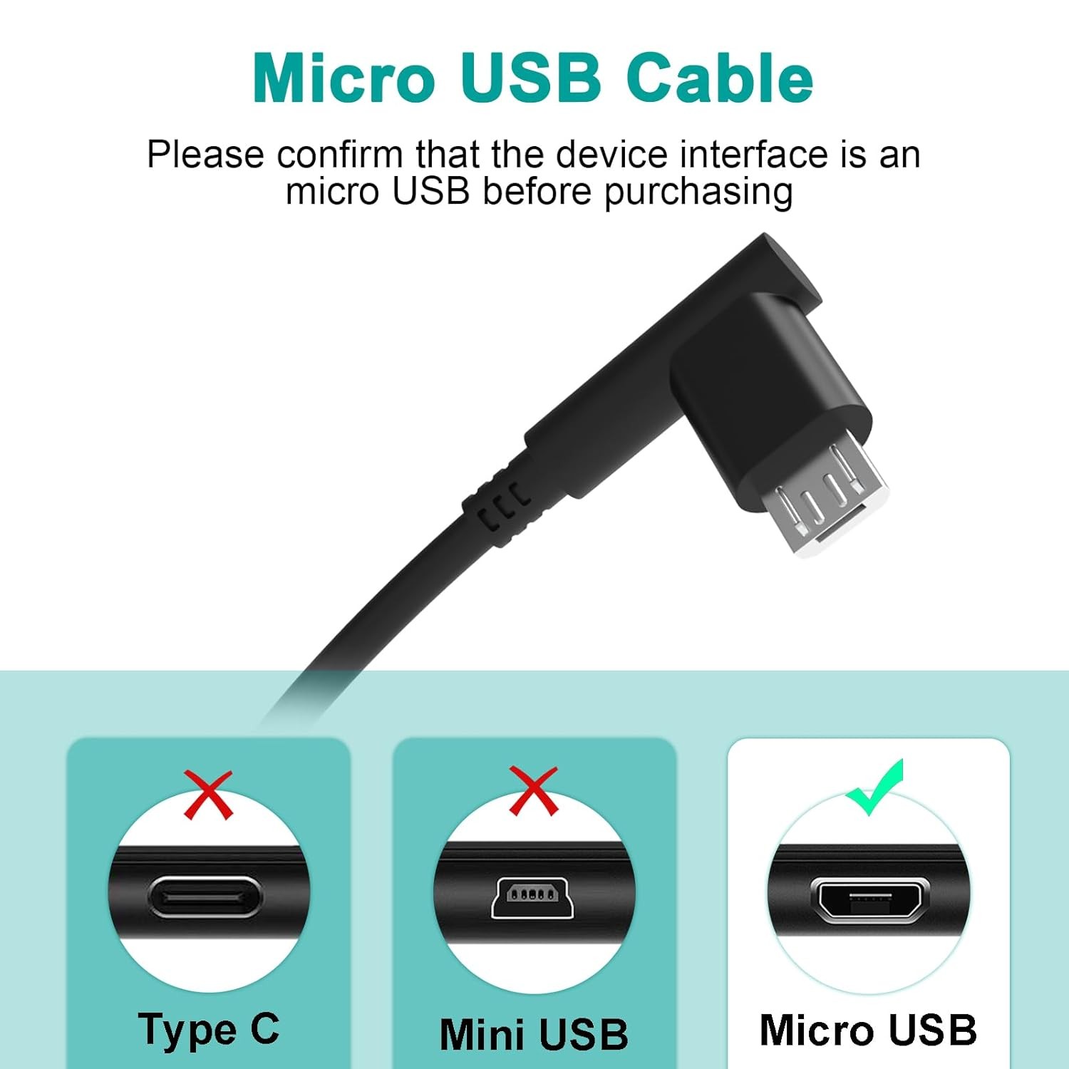 Wacom Micro USB Cable Compatible with Wacom-Intuos CTL480 CTL490 CTL690 CTH480 C