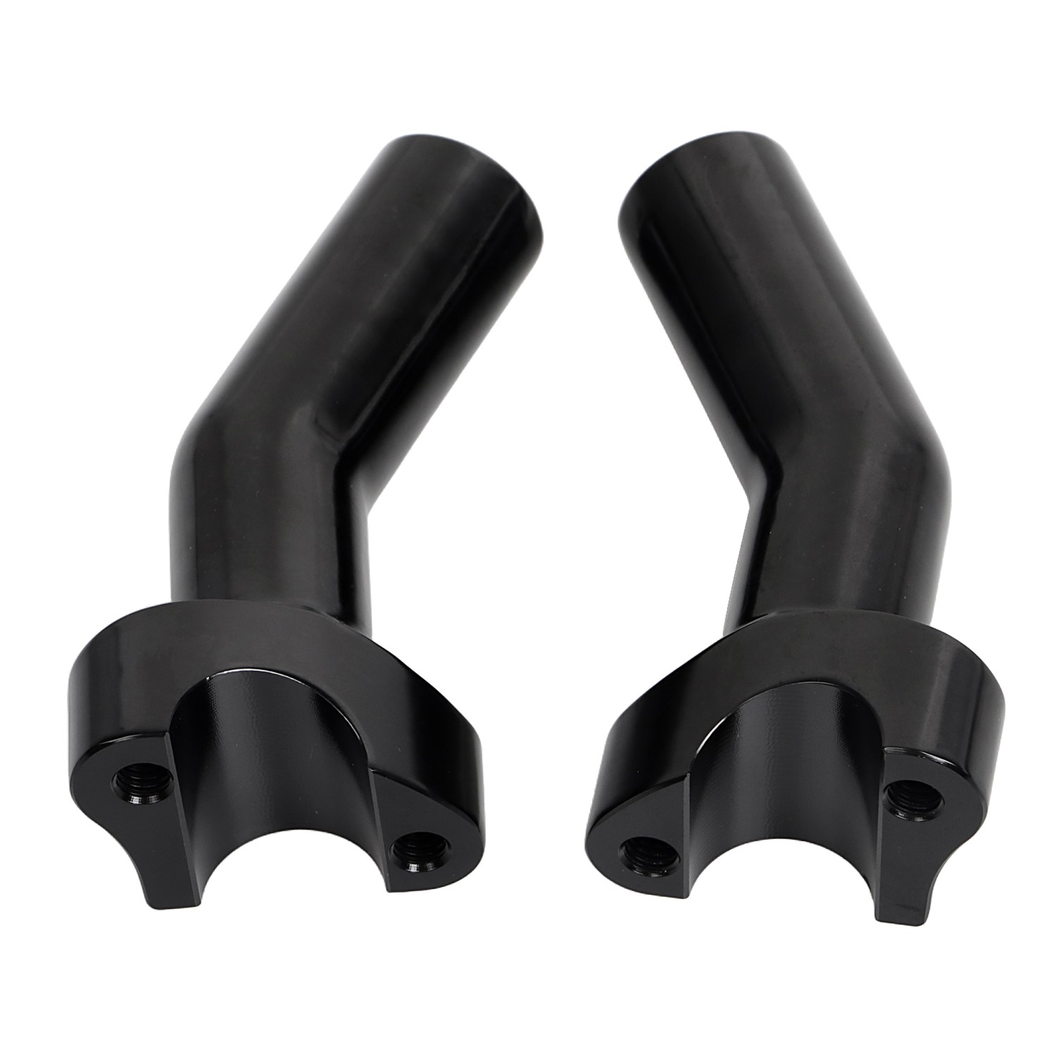 4.5" Tall Pullback Handlebar Risers For Harley Dyna Street Bob Heritage Softail