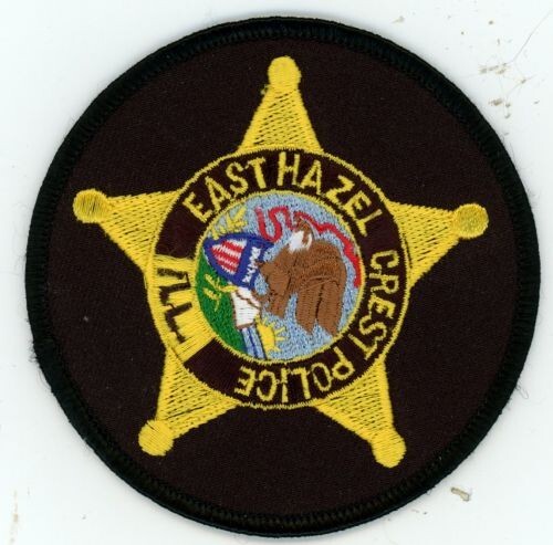 ILLINOIS IL EAST HAZEL CREST POLICE NICE 3 1/2 INCH PATCH SHERIFF
