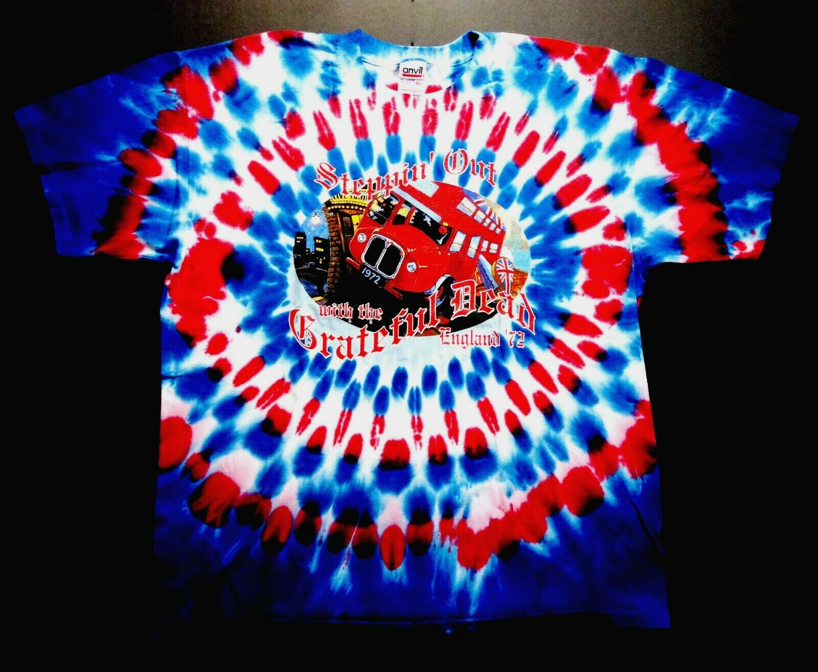 Grateful Dead Shirt T Shirt Vintage 2002 Europe '72 1972 England Steppin' GDP XL