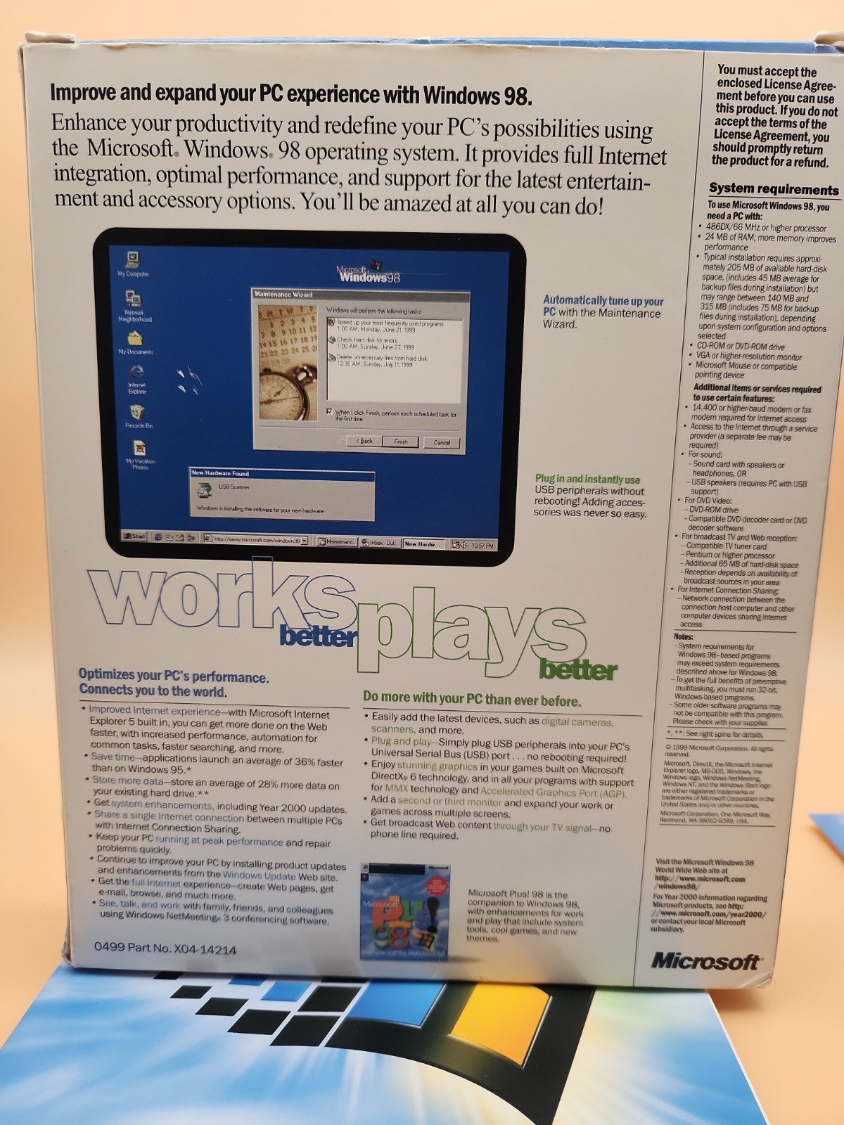 Microsoft Windows 98 Upgrade - Second Edition Installation Software - No scratch