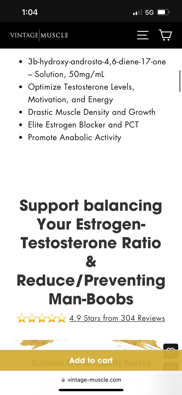 Post CycleTherapy Vial 🧪 Test Optimizer Aromatase Inhibitor By Vintage Muscle💪