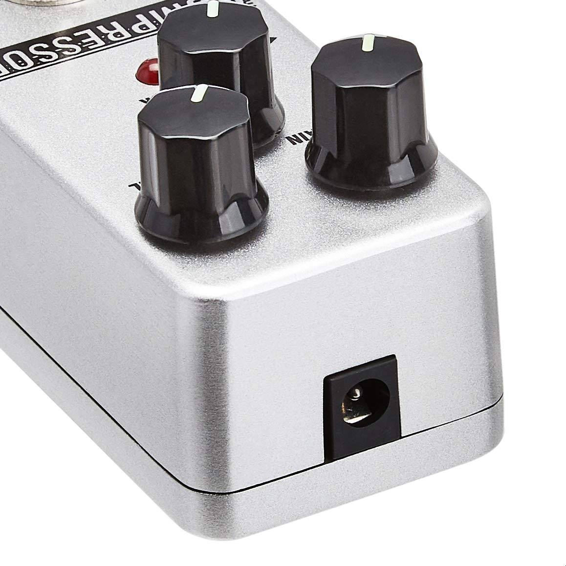 Compressor Guitar Pedal, Fully Analog Circuit with True Bypass, Silver