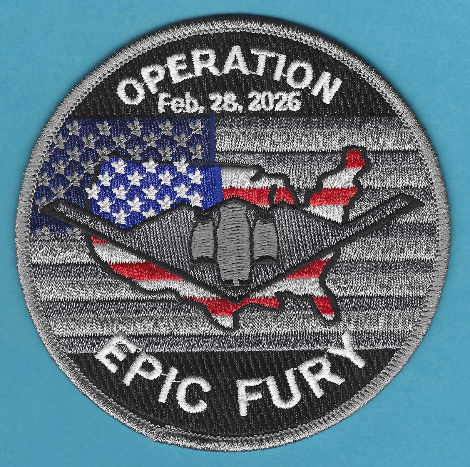 OPERATION EPIC FURY IRAN 2026 MILITARY CAMPAIGN PATCH