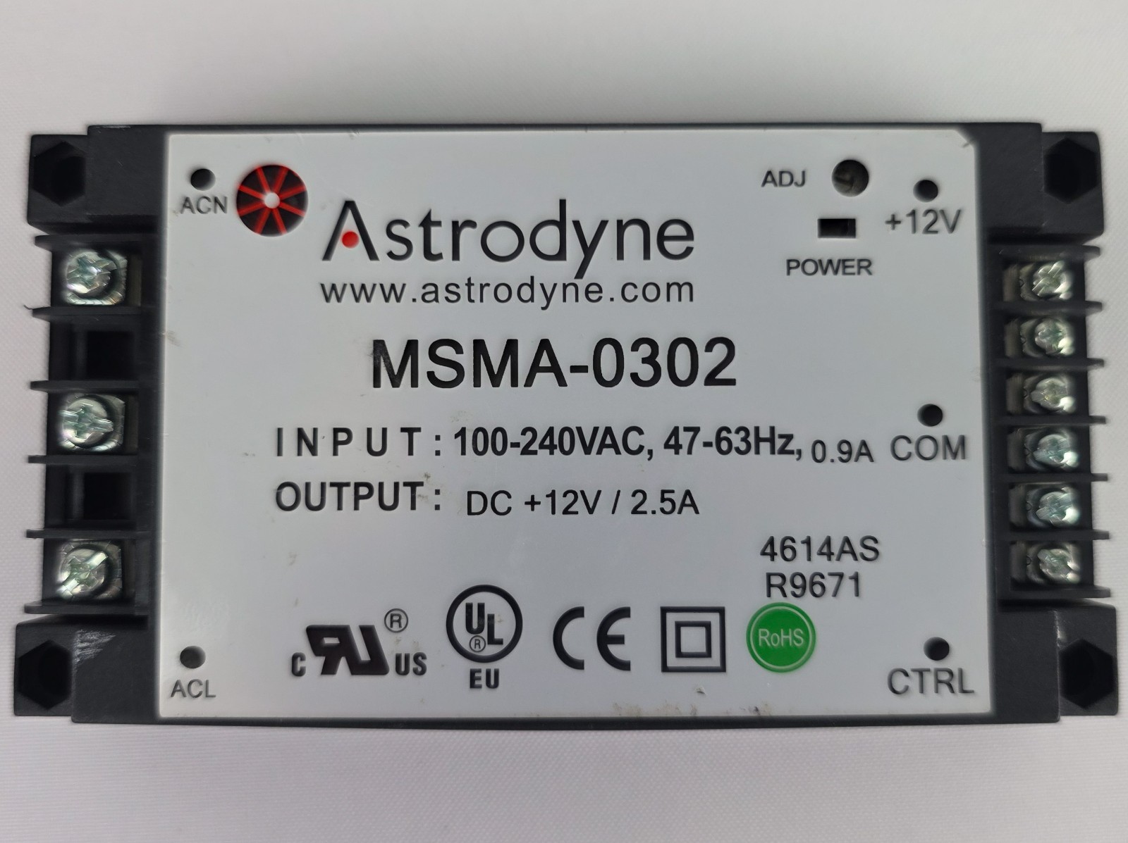 Astrodyne MSMA-0302 Medical Ultraminiature Switching Power Supply