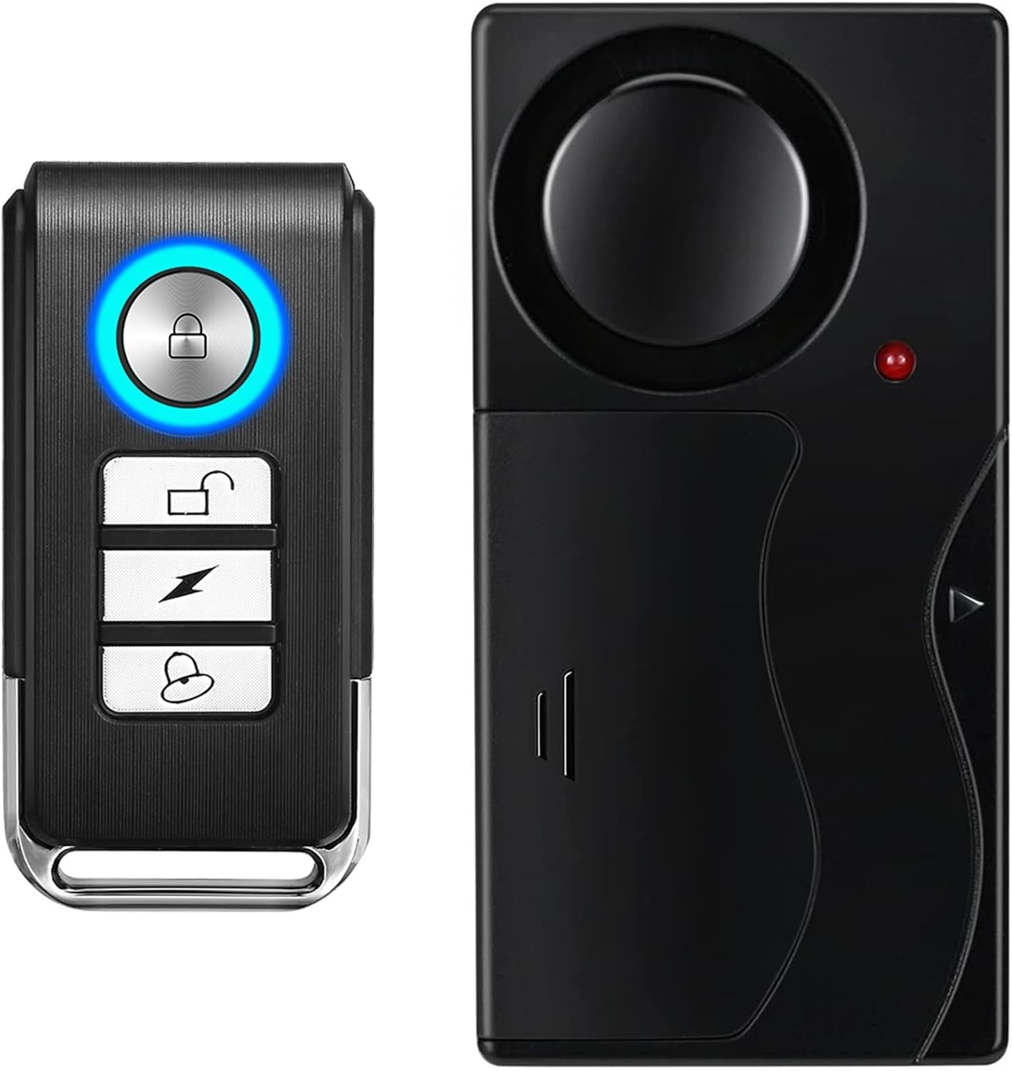 WSDCAM Wireless Vibration Alarm with Remote Control Anti-Theft 1 Pack