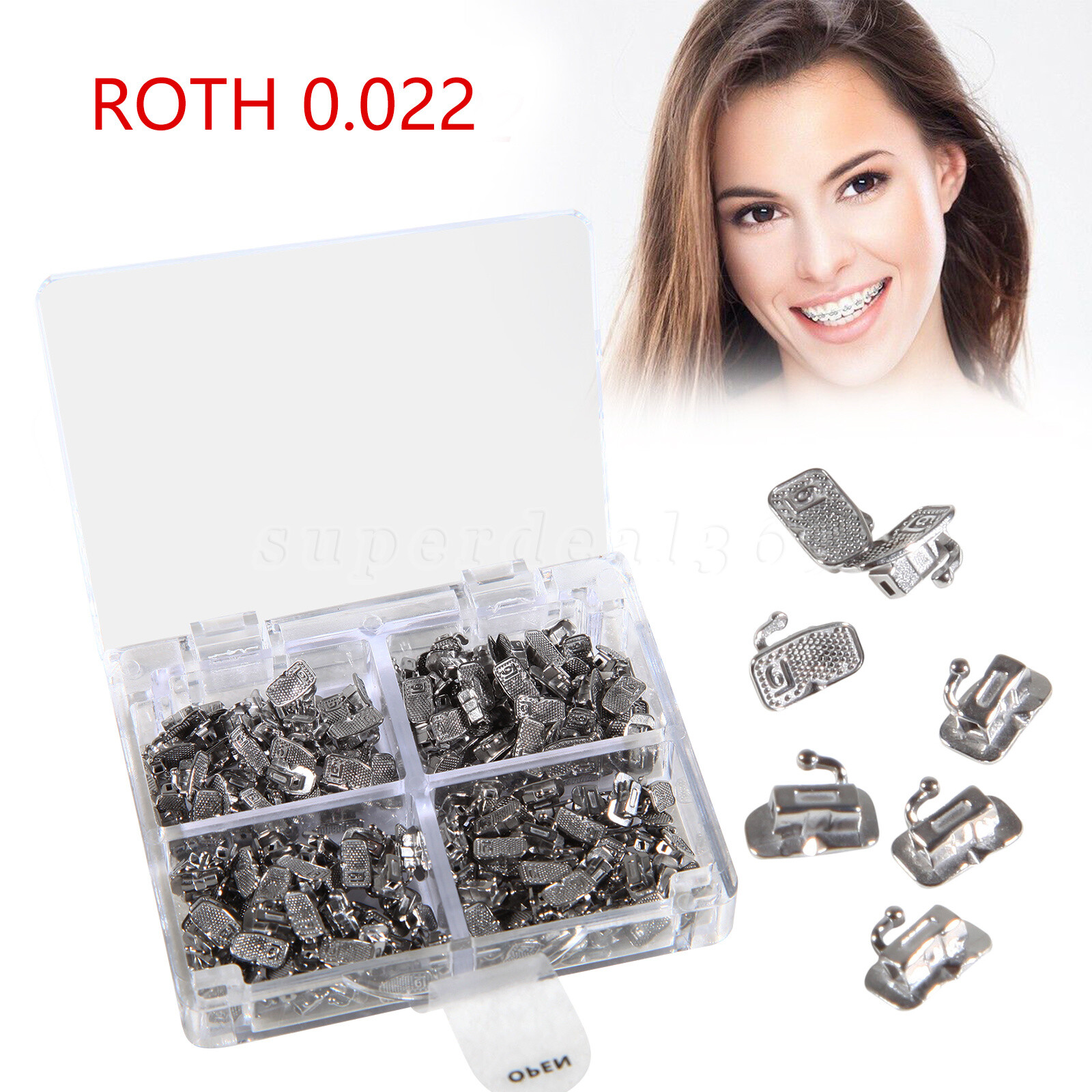 50 Sets Dental Orthodontic Buccal Tube Roth 022 1st Molar Bondable Non-Con ns