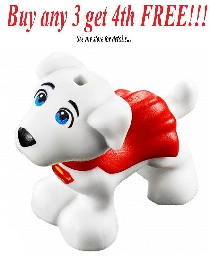☀️NEW LEGO Minifigure Mini Figure Minifig Animal Pet Dog Puppy Superman Krypto
