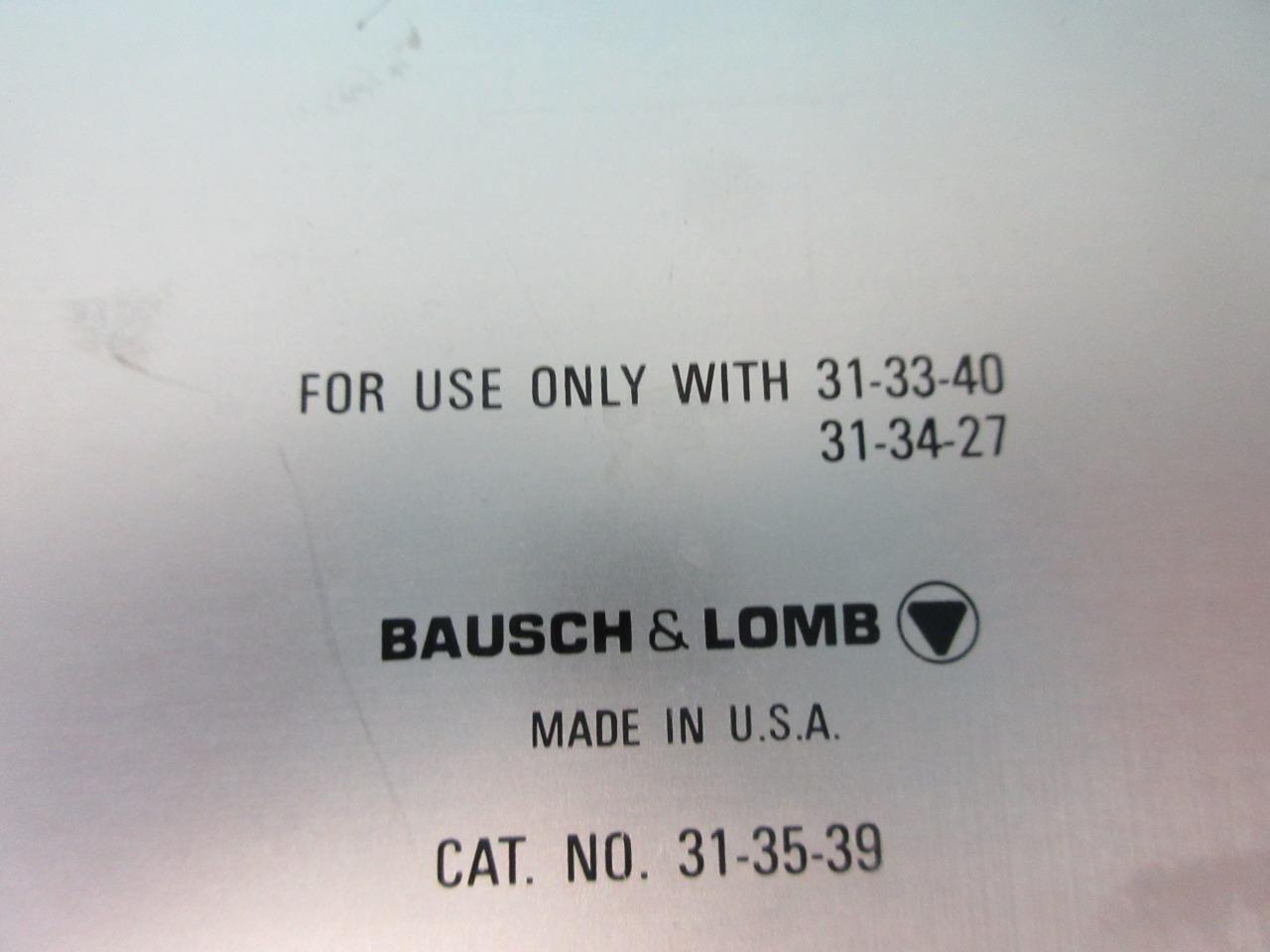 BAUSCH & LOMB B&L POWER SUPPLY TRANSFORMERS LIGHT SOURCE MODEL 31-35-39