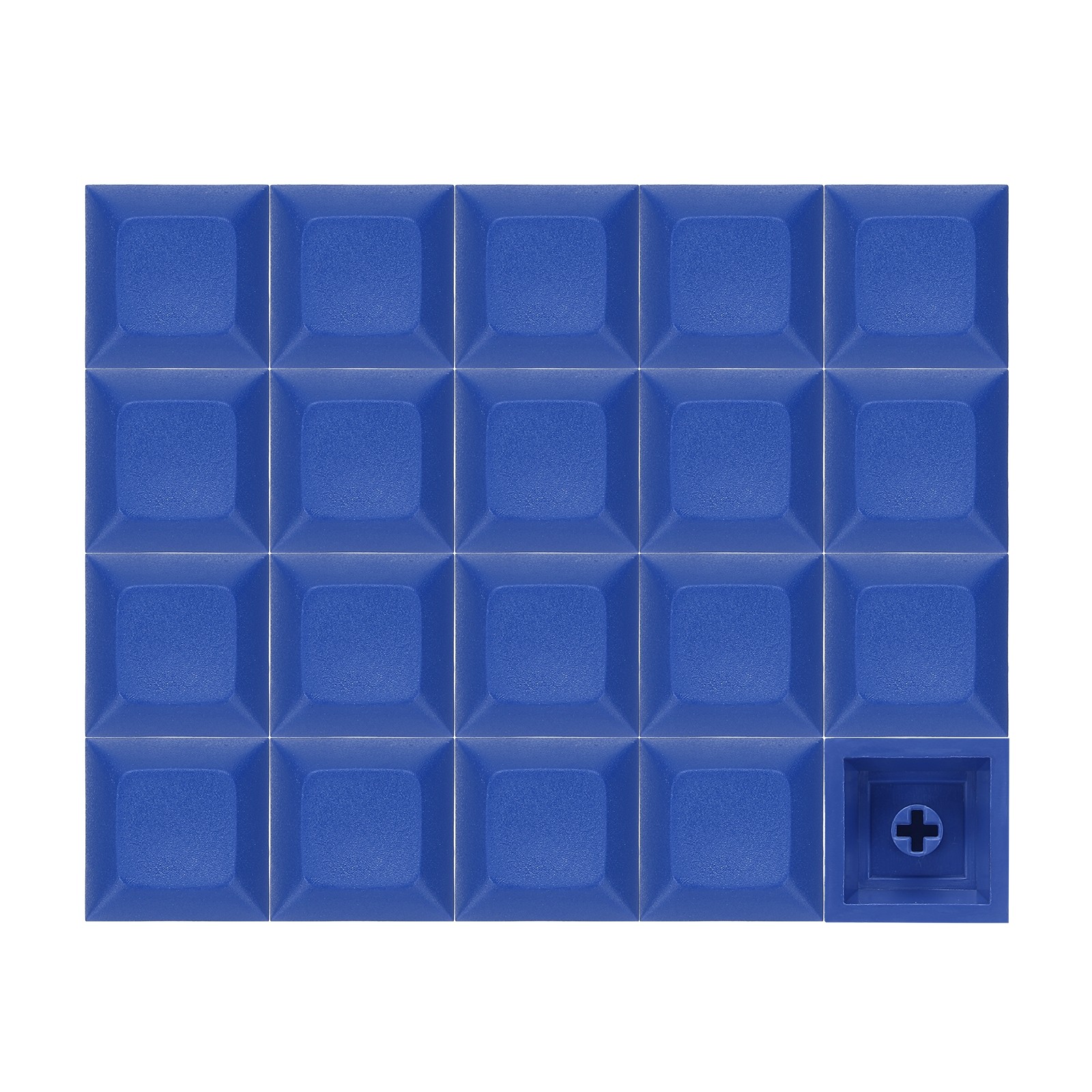 20 Pcs PBT Keycap Set DSA Mechanical Numeric Keypads for Keyboard, Blue