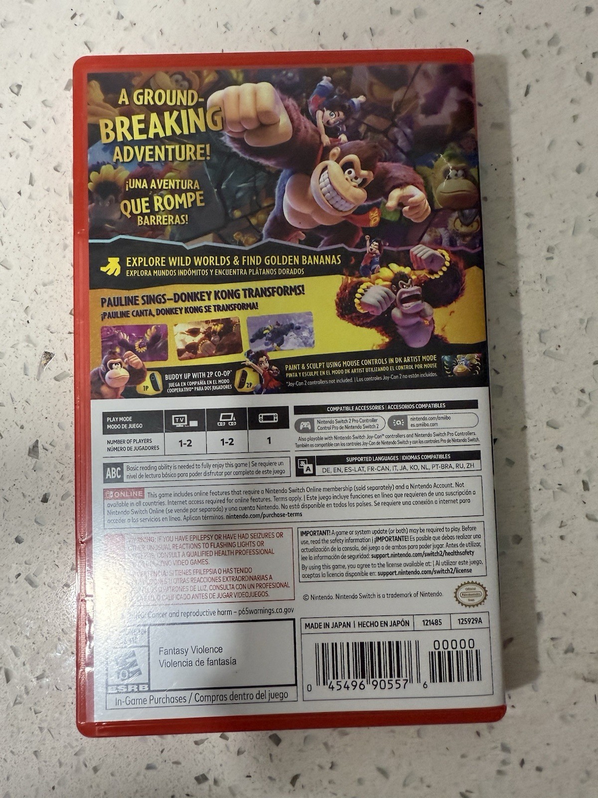 Donkey Kong Bananza - Nintendo Switch 2 CASE ONLY