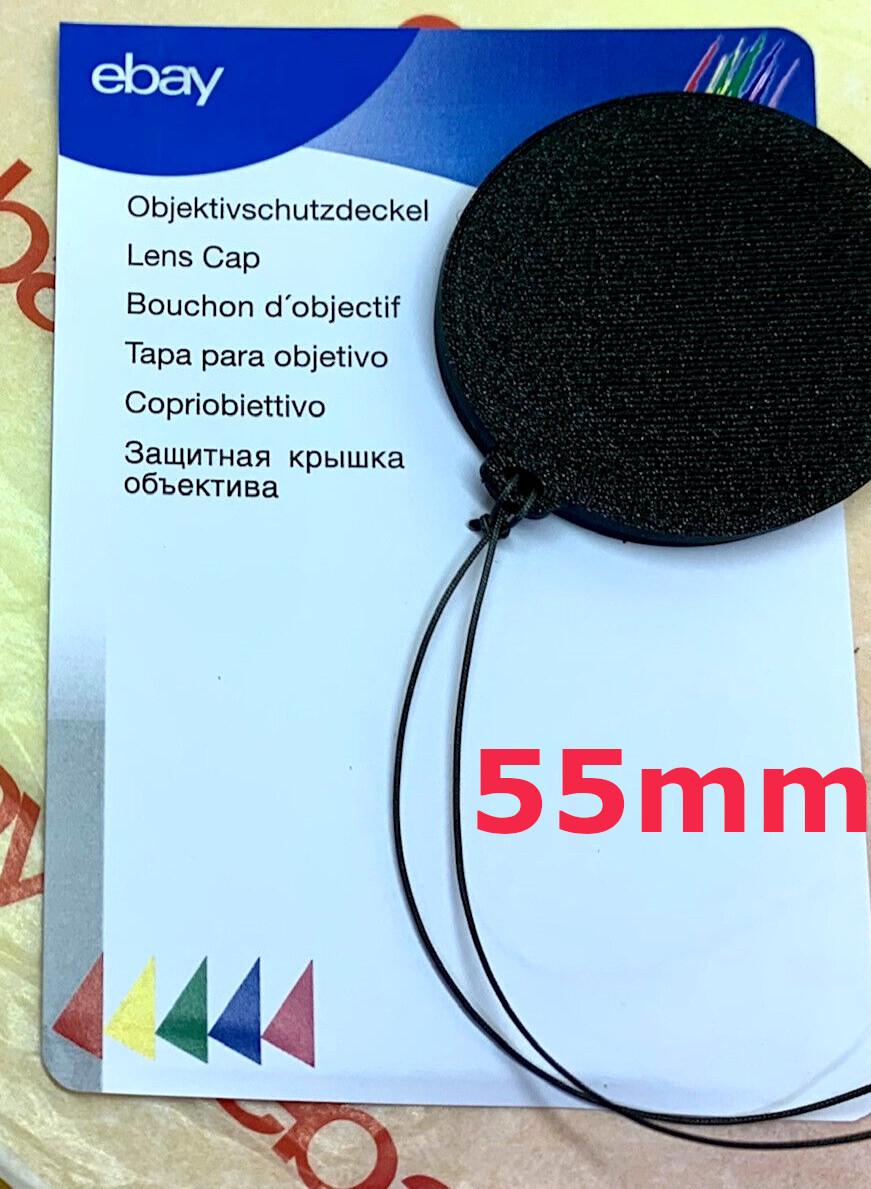 Slip On FRONT LENS CAP 55mm+HOLDER for 55mm outside diameter applications, GR