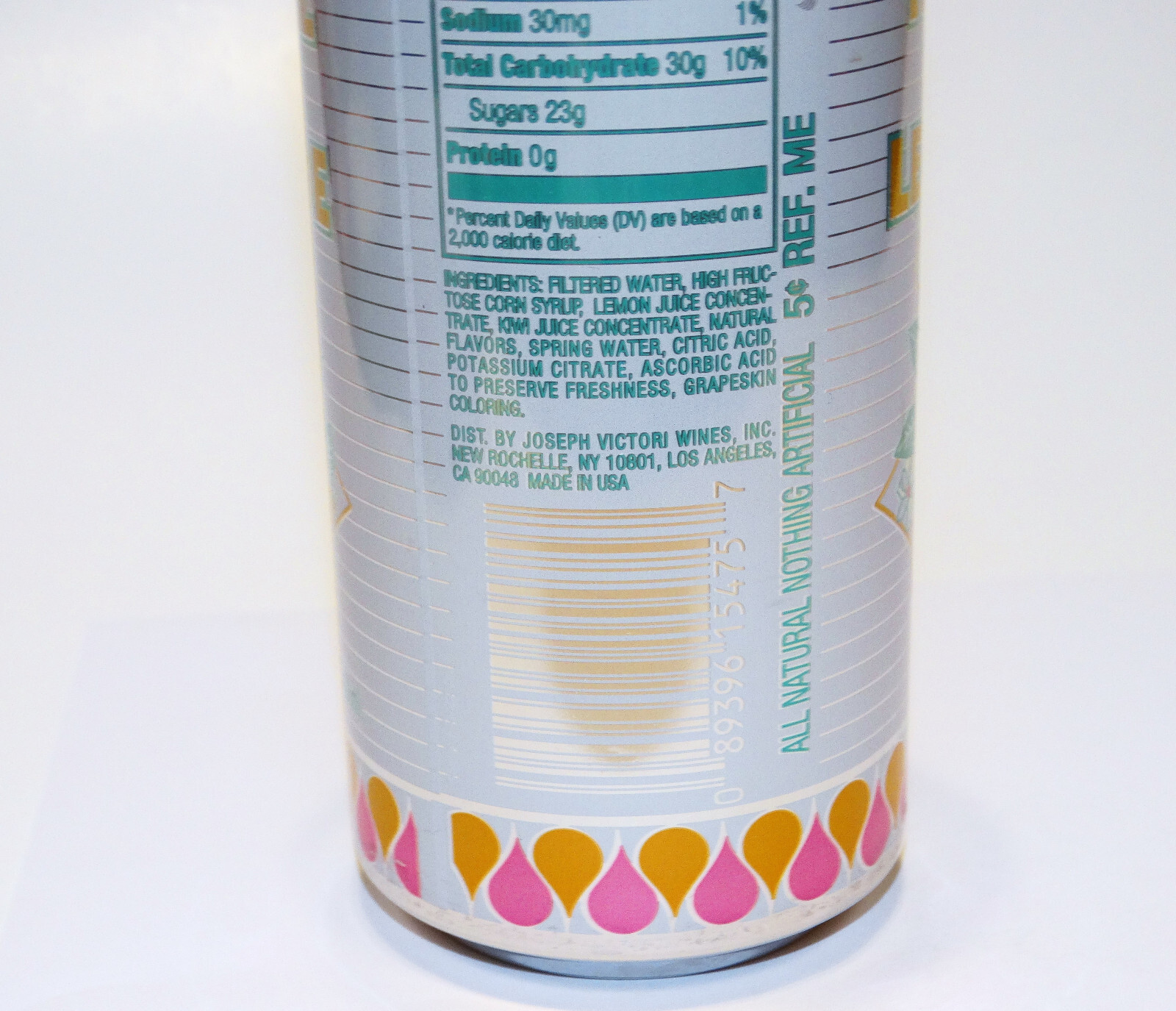 Mistic Lemonade Can 15.5 oz c1990s Vintage 90s