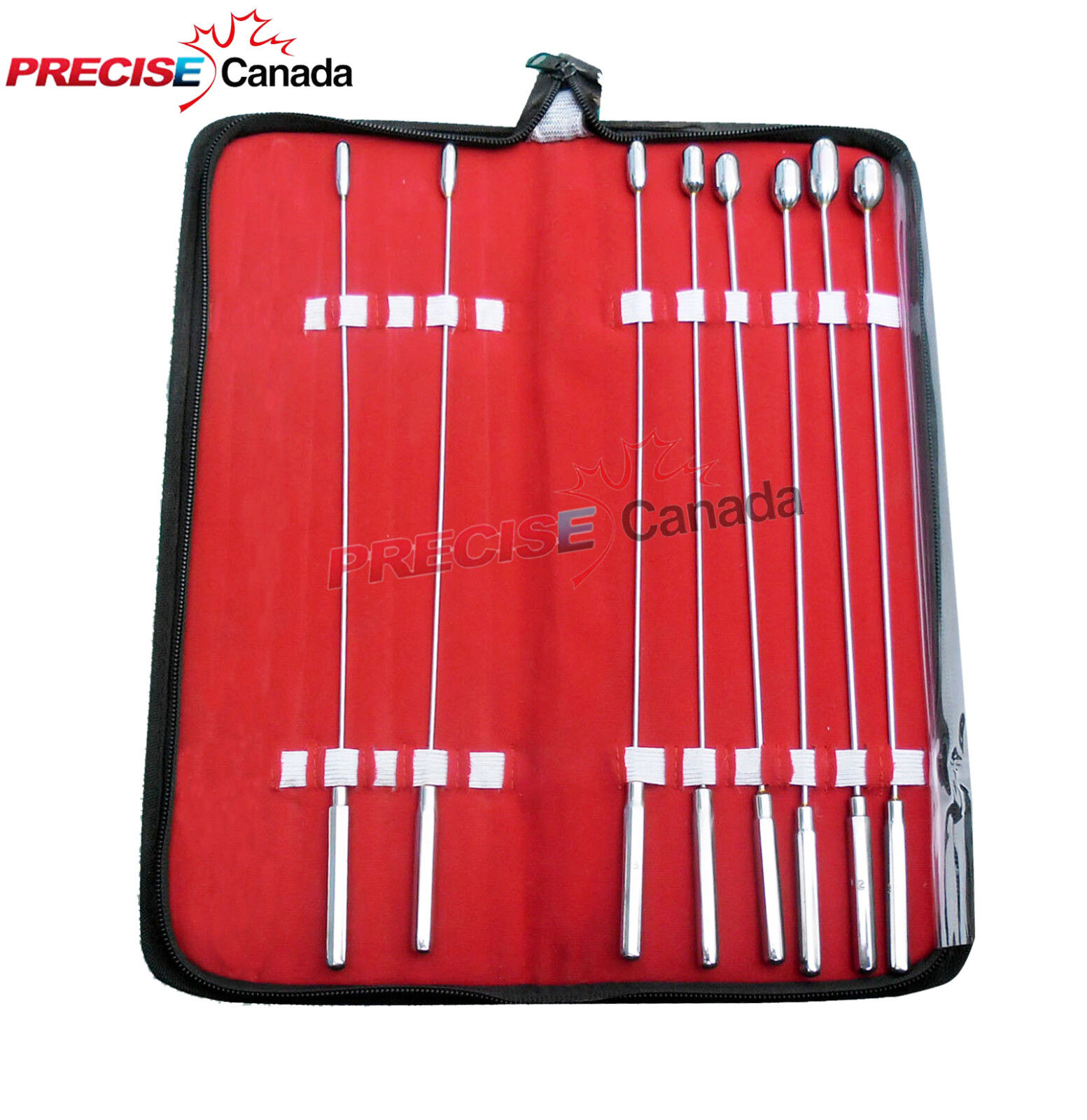 8 Pc Bakes Uterine Dilator Sounds Set 5mm-12mm Ob/Gyn Gynecology In Case