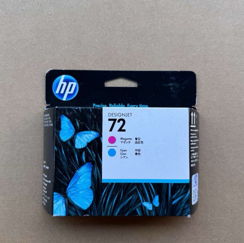 2018+ GenuineHP 72 Printhead Designjet 9383A Magenta & Cyan