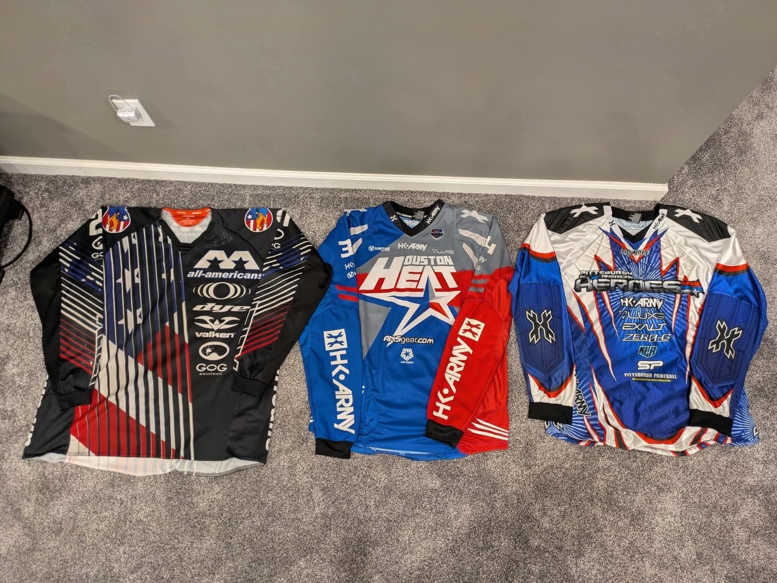 HK Army Adult Multicolor Paintball Jersey All-Americans Houston Heat Heroes