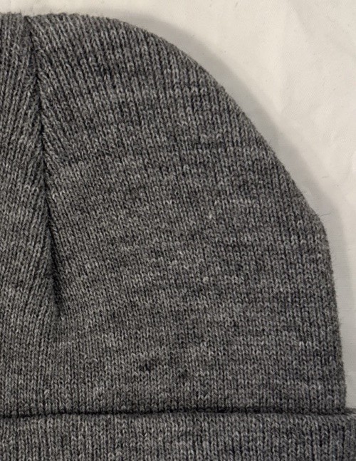 Lot Of 2 Adult Fall/Winter Knit Acrylic Beanies Black, Gray