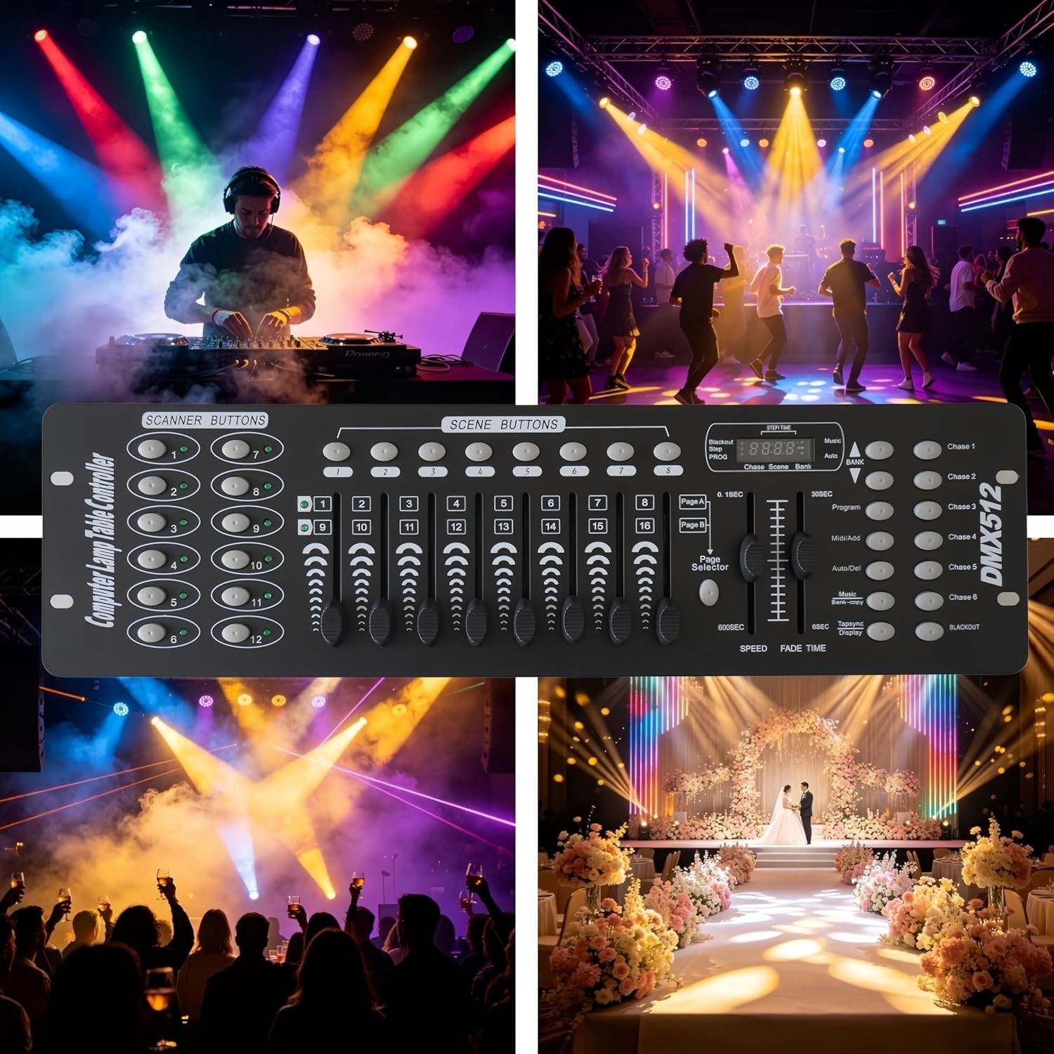 Versatile 192 DMX Controller for Stunning DJ Lighting Shows - Compact & Durable