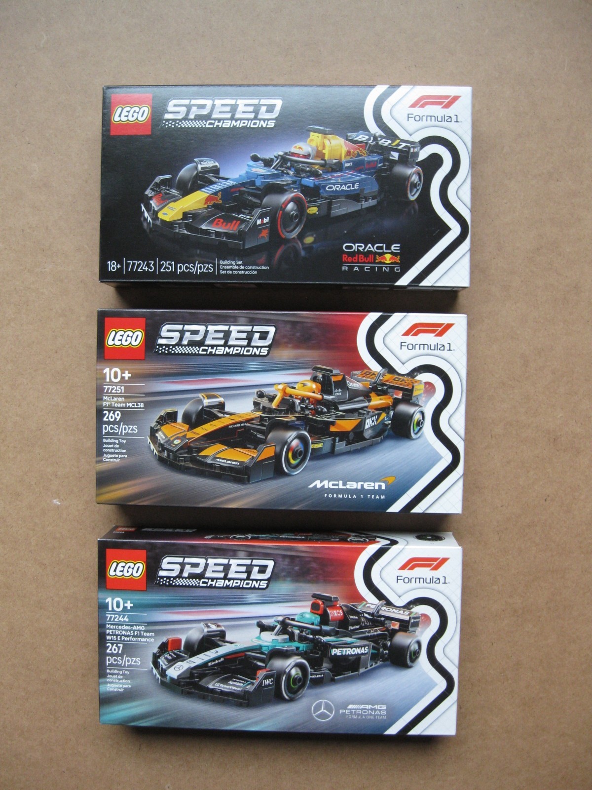 LEGO SPEED CHAMPIONS: Formula 1 - 7 Car sets.