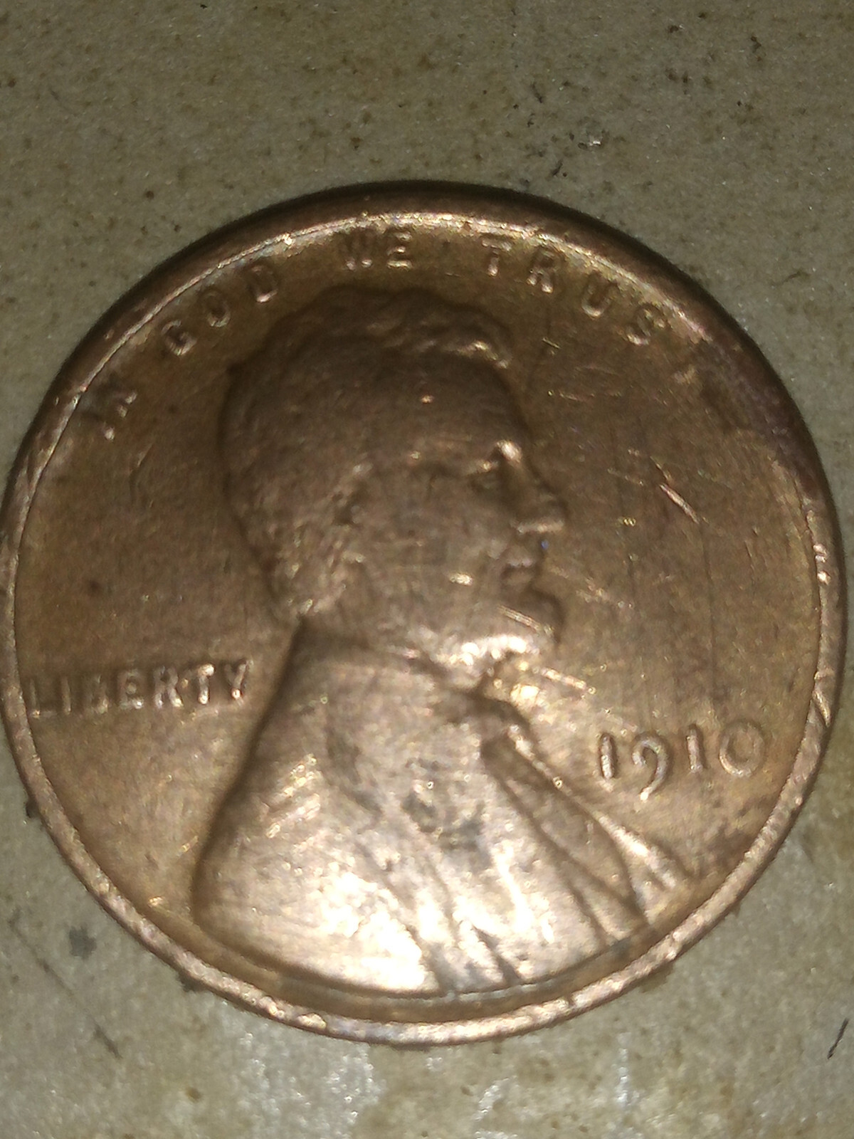 1910 Philadelphia Mint Lincoln Wheat Cent