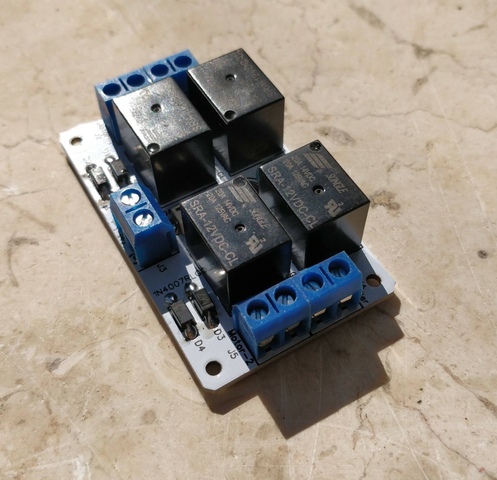 Dual Channel Relay Module Solar Panel Sun Tracking Control Board DIY 12V 24V 10A