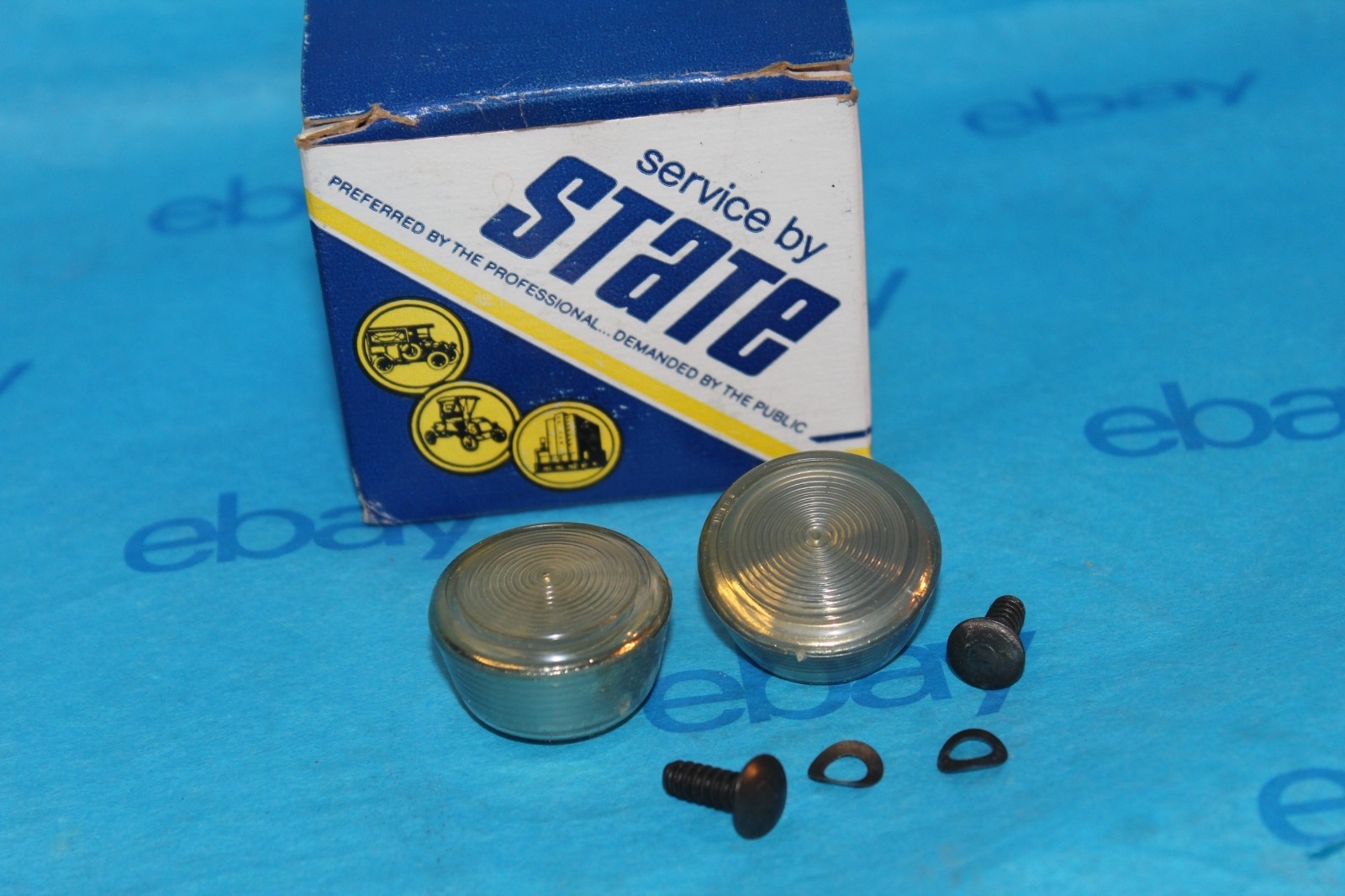 Vintage NOS Service By State 54170 GM Chevrolet Replacement Window Crank Knob X2