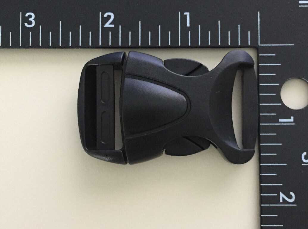 30 Buckles Black Plastic Quick Release for 1" wide webbing