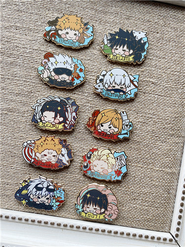 Jujutsu Kaisen Gojo Satoru Suguru Yuji Itadori Inumaki Toge Metal Brooch Badge
