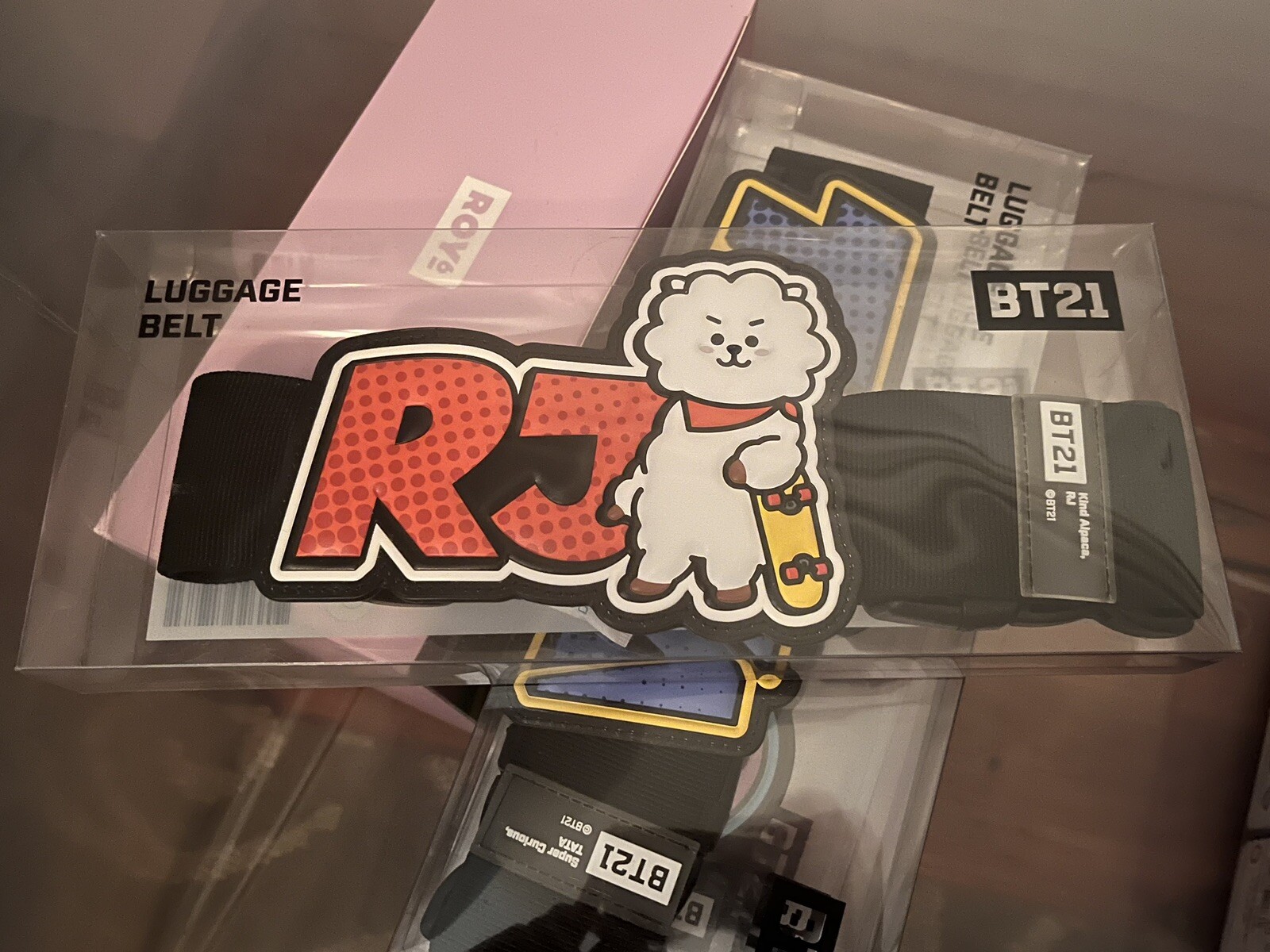 BTS BT21 RJ Travel Luggage Strap Belt Accessory  NIB