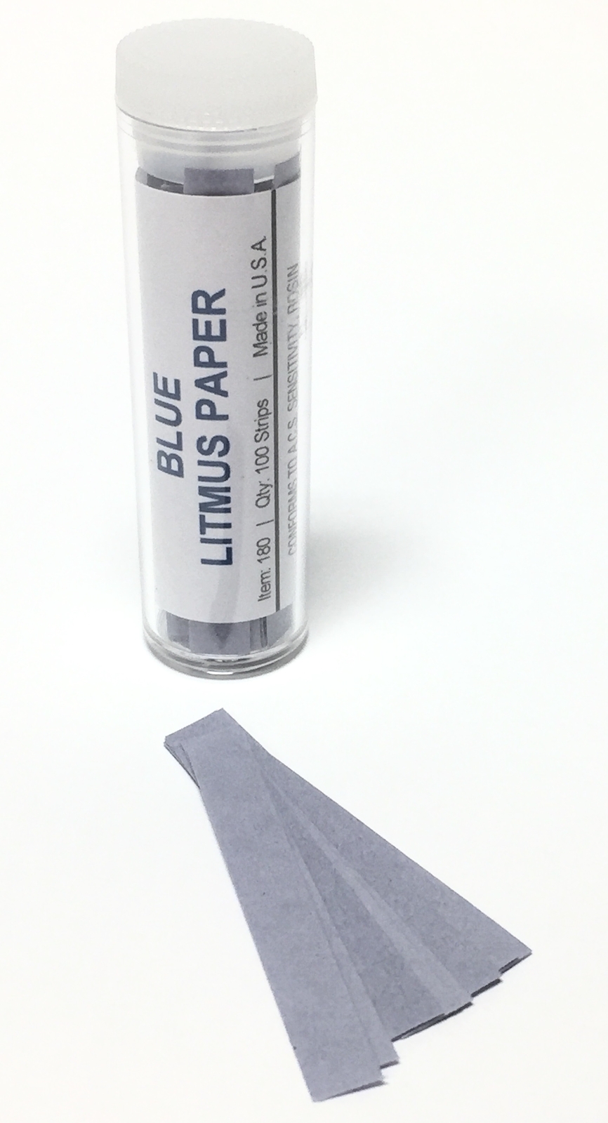 Blue Litmus Test Paper Acid Indicator 100 Strips