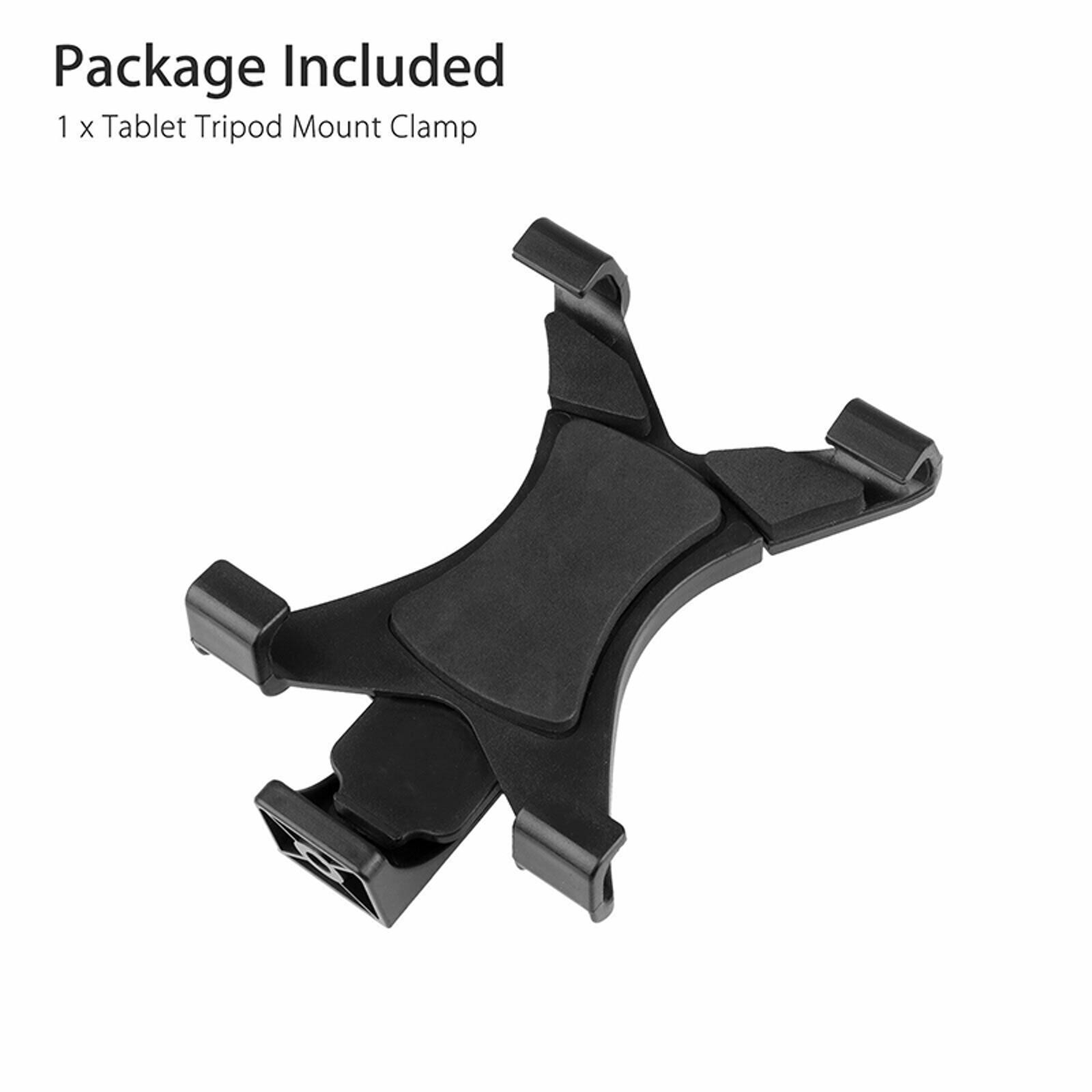 1/4in Thread Adjustable 7-10" Tablet Tripod Mount Adapter Clamp Holder Bracket