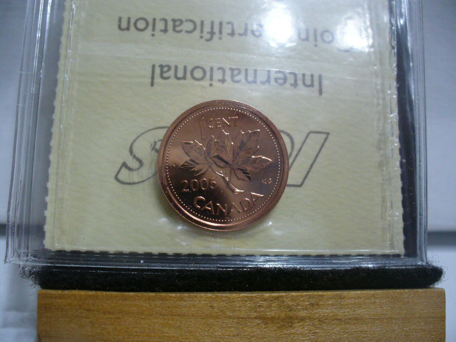 2005-P Canada 1-Cent ICCS Graded MS-67 Non-Magnetic ERROR