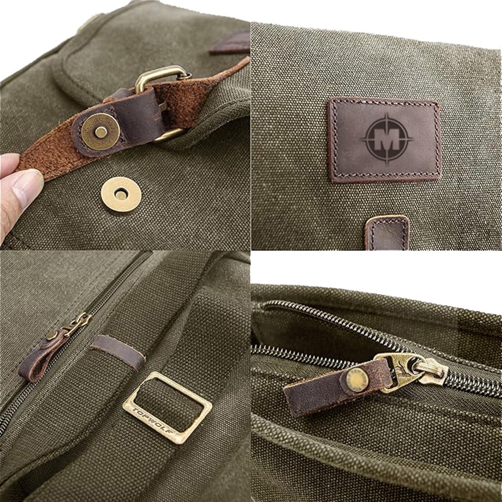 Muzzle-Loaders Canvas Possibles Bag - Black Powder Shooting & Range Bag