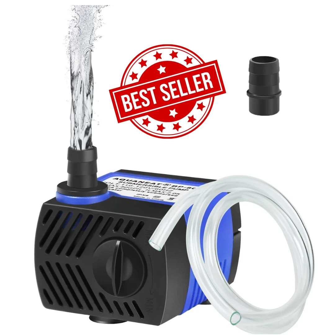 Small Fountain Pump for Aquarium Fish Tank, Pet Water Fountain, Pond Waterfall