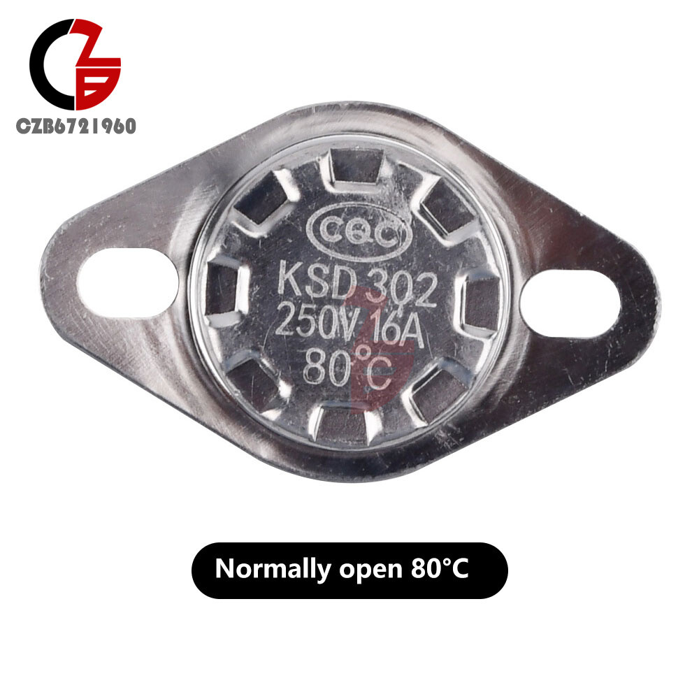 Ceramics Thermostat KSD302 16A 250V NC/NO Temperature control Switch 50°/80/100°