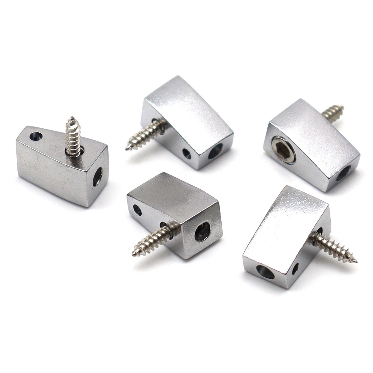 5 String Headless Bass Nut Single String Nut for 5 String Electric Bass Silver