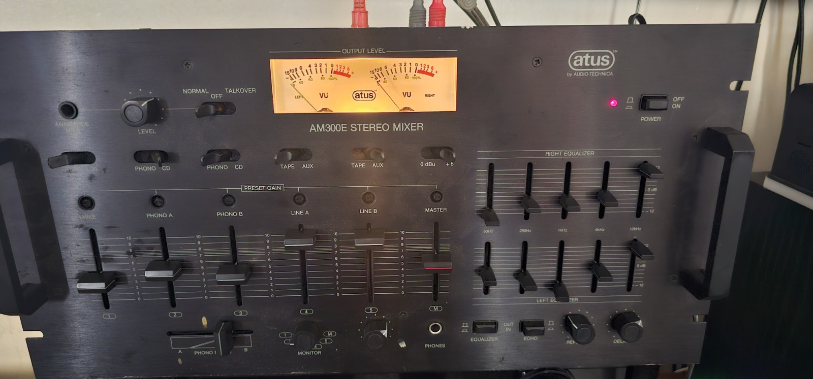 ATUS-AM300E-STEREO MIXER- tested  functional