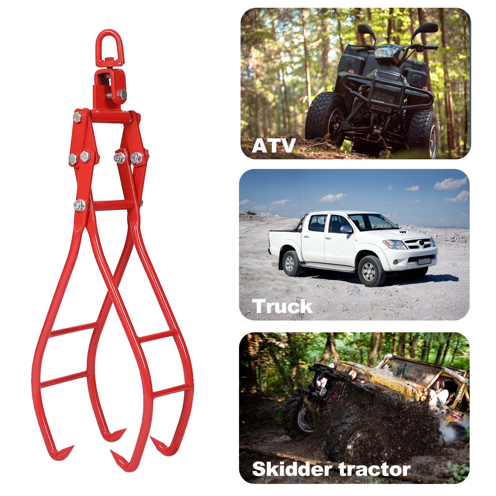 36 inch Log Lifting Tongs Log Grabber Skidding Log Lifting Tongs Timber 4 Claw