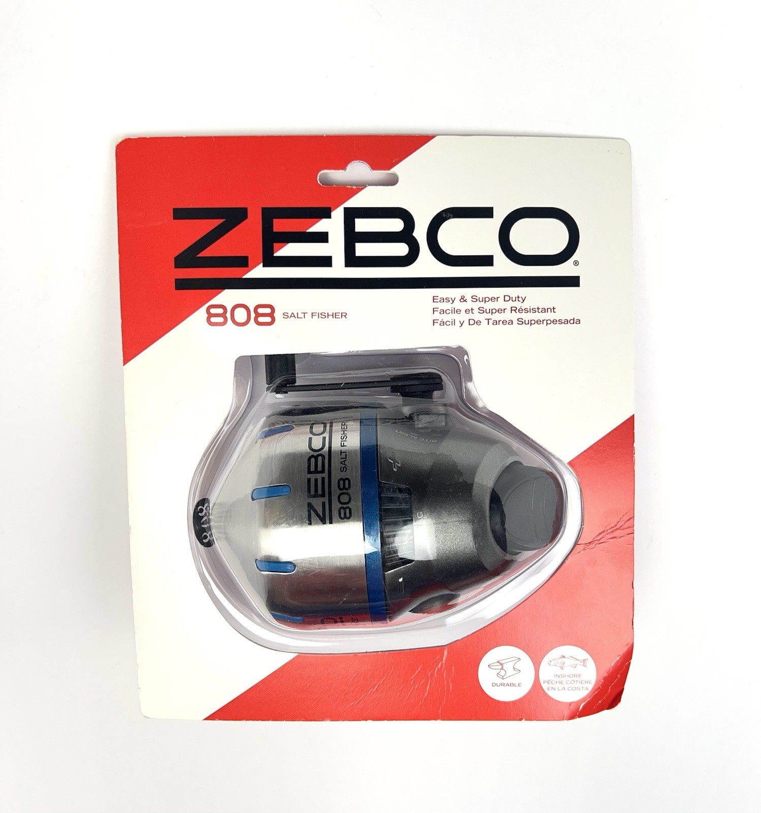 Zebco 808 Saltwater Spincast Fishing Reel Stainless Steel Reel Cover
