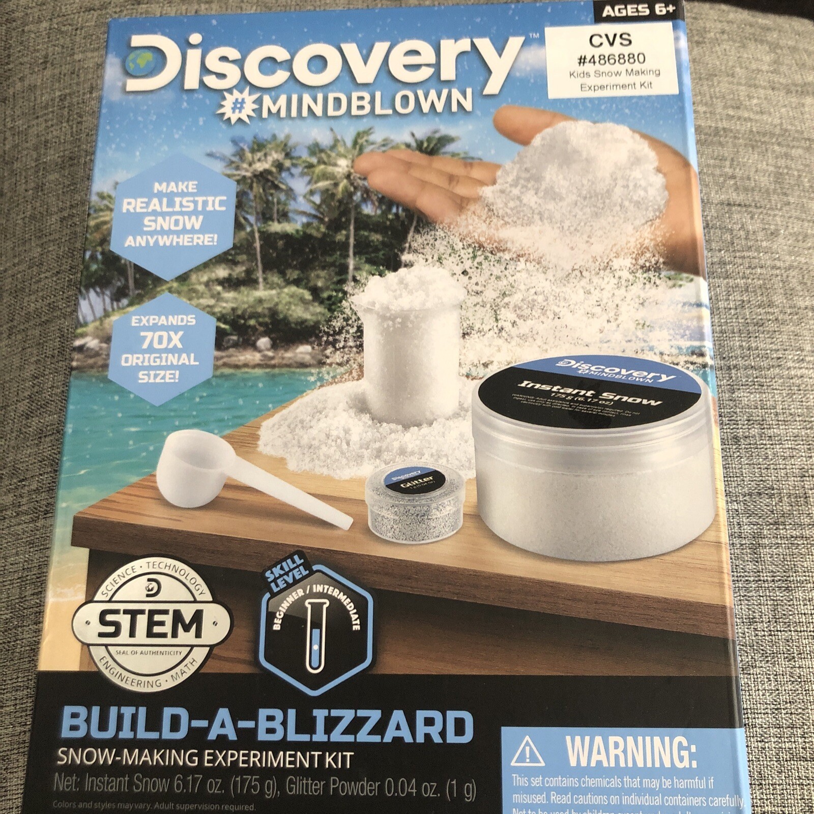 NEW DISCOVERY #MINDBLOWN BUILD-A-BLIZZARD SNOW-MAKING EXPERIMENT KIT