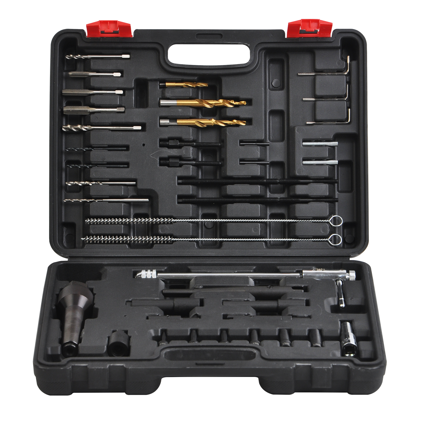 40pcs Glow Plug Removal Threads Tool, Thread Repair Set M8x1 M10x1 Cleaning Kit