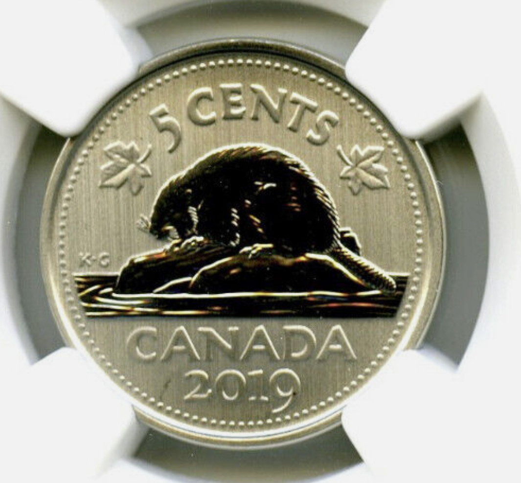 2021 Canada 5c Five Cent Beaver SP70 NGC Nickel Specimen Coin