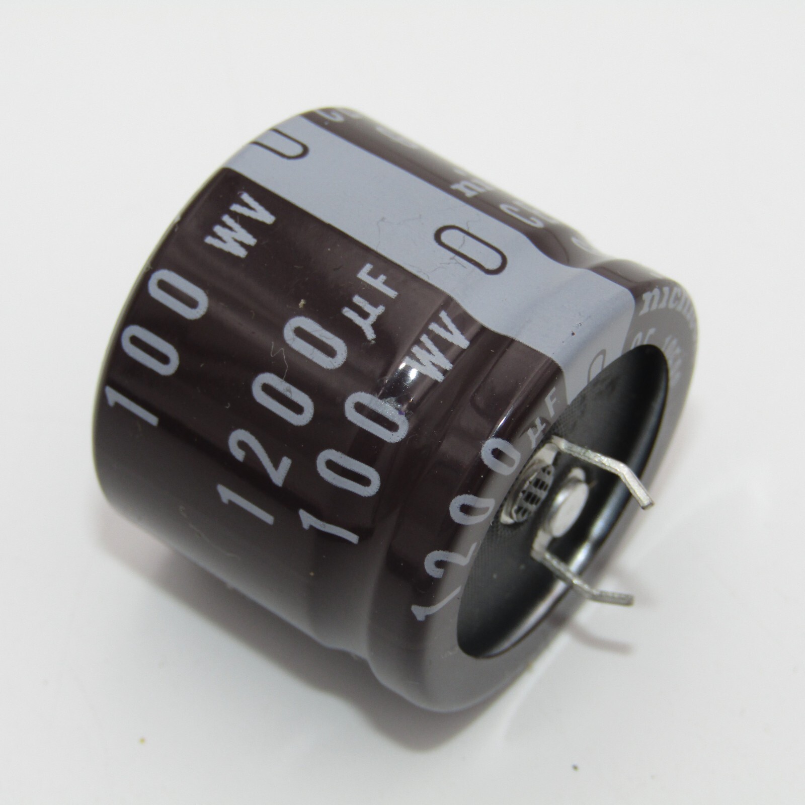 1200uF 100V Nichicon 105C Snap-In Electrolytic Capacitors   -  NOS