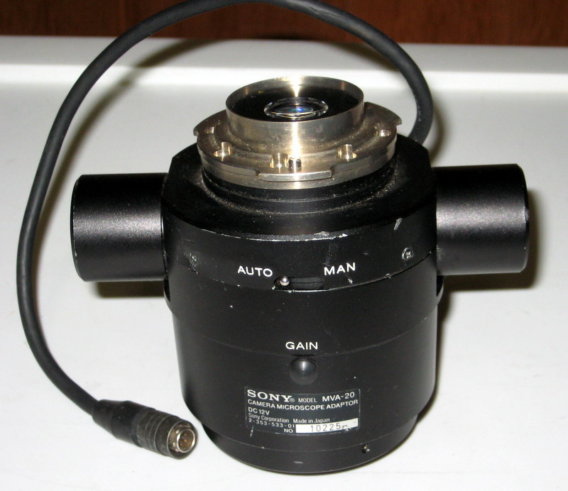 Sony MVA-20 camera microscope adapter